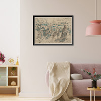 Historic Framed Print, [Japanese Ukiyo-e print] - 870,  17-7/8" x 21-7/8"