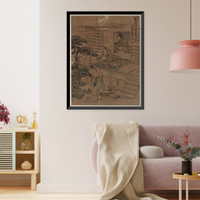 Historic Framed Print, [Japanese Ukiyo-e print] - 873,  17-7/8" x 21-7/8"