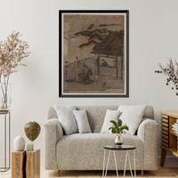 Historic Framed Print, [Japanese Ukiyo-e print] - 927,  17-7/8" x 21-7/8"