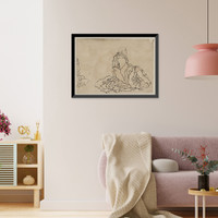 Historic Framed Print, [Japanese Ukiyo-e print] - 942,  17-7/8" x 21-7/8"