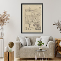 Historic Framed Print, [Japanese Ukiyo-e print] - 965,  17-7/8" x 21-7/8"