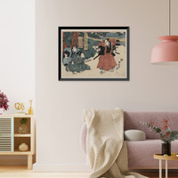 Historic Framed Print, [Japanese Ukiyo-e print] - 968,  17-7/8" x 21-7/8"
