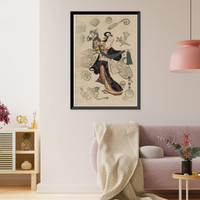 Historic Framed Print, [Japanese Ukiyo-e print] - 979,  17-7/8" x 21-7/8"