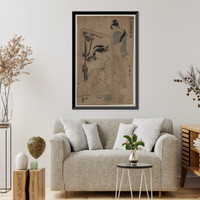 Historic Framed Print, [Japanese Ukiyo-e print] - 989,  17-7/8" x 21-7/8"