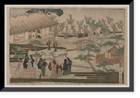 Historic Framed Print, [Japanese Ukiyo-e print] - 1026,  17-7/8" x 21-7/8"