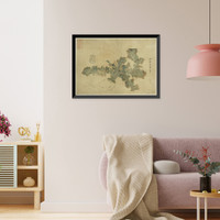 Historic Framed Print, [Japanese Ukiyo-e print] - 1030,  17-7/8" x 21-7/8"