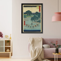 Historic Framed Print, [Japanese Ukiyo-e print] - 1065,  17-7/8" x 21-7/8"