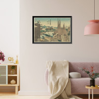 Historic Framed Print, [Japanese Ukiyo-e print] - 1083,  17-7/8" x 21-7/8"