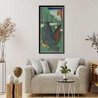 Historic Framed Print, [Japanese Ukiyo-e print] - 1086,  17-7/8" x 21-7/8"