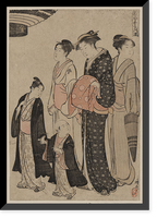 Historic Framed Print, [Japanese Ukiyo-e print] - 1093,  17-7/8" x 21-7/8"