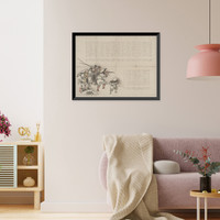 Historic Framed Print, [Japanese Ukiyo-e print] - 1117,  17-7/8" x 21-7/8"