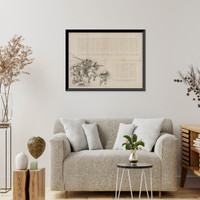 Historic Framed Print, [Japanese Ukiyo-e print] - 1117,  17-7/8" x 21-7/8"