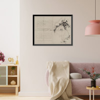 Historic Framed Print, [Japanese Ukiyo-e print] - 1122,  17-7/8" x 21-7/8"