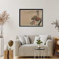 Historic Framed Print, [Japanese Ukiyo-e print] - 1126,  17-7/8" x 21-7/8"