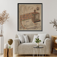 Historic Framed Print, [Japanese Ukiyo-e print] - 1132,  17-7/8" x 21-7/8"