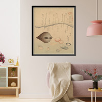 Historic Framed Print, [Japanese Ukiyo-e print] - 1136,  17-7/8" x 21-7/8"