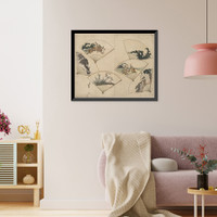 Historic Framed Print, [Japanese Ukiyo-e print] - 1139,  17-7/8" x 21-7/8"