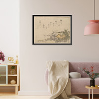 Historic Framed Print, [Japanese Ukiyo-e print] - 1150,  17-7/8" x 21-7/8"