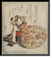 Historic Framed Print, [Japanese Ukiyo-e print] - 1177,  17-7/8" x 21-7/8"