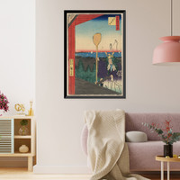 Historic Framed Print, [Japanese Ukiyo-e print] - 1195,  17-7/8" x 21-7/8"