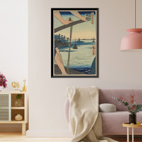 Historic Framed Print, [Japanese Ukiyo-e print] - 1200,  17-7/8" x 21-7/8"