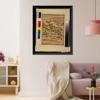 Historic Framed Print, [Japanese Ukiyo-e print] - 1237,  17-7/8" x 21-7/8"