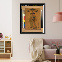 Historic Framed Print, [Japanese Ukiyo-e print] - 1238,  17-7/8" x 21-7/8"