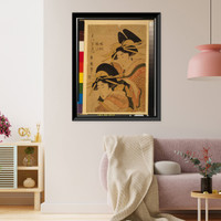 Historic Framed Print, [Japanese Ukiyo-e print] - 1240,  17-7/8" x 21-7/8"