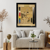 Historic Framed Print, [Japanese Ukiyo-e print] - 1241,  17-7/8" x 21-7/8"