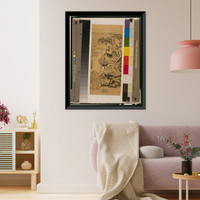 Historic Framed Print, [Japanese Ukiyo-e print] - 1251,  17-7/8" x 21-7/8"