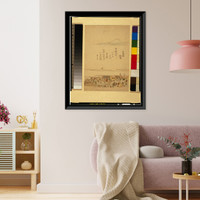 Historic Framed Print, [Japanese Ukiyo-e print] - 1253,  17-7/8" x 21-7/8"