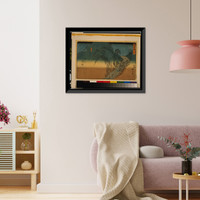 Historic Framed Print, [Japanese Ukiyo-e print] - 1261,  17-7/8" x 21-7/8"