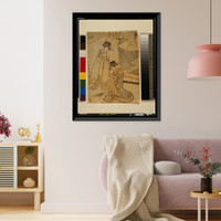 Historic Framed Print, [Japanese Ukiyo-e print] - 1266,  17-7/8" x 21-7/8"