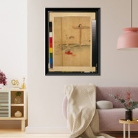 Historic Framed Print, [Japanese Ukiyo-e print] - 1279,  17-7/8" x 21-7/8"