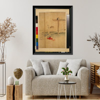 Historic Framed Print, [Japanese Ukiyo-e print] - 1279,  17-7/8" x 21-7/8"