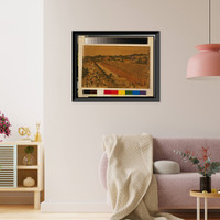 Historic Framed Print, [Japanese Ukiyo-e print] - 1284,  17-7/8" x 21-7/8"