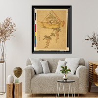 Historic Framed Print, [Japanese Ukiyo-e print] - 1285,  17-7/8" x 21-7/8"