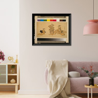 Historic Framed Print, [Japanese Ukiyo-e print] - 1286,  17-7/8" x 21-7/8"