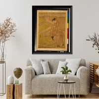 Historic Framed Print, [Japanese Ukiyo-e print] - 1290,  17-7/8" x 21-7/8"