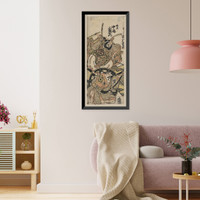 Historic Framed Print, [Japanese Ukiyo-e print] - 1305,  17-7/8" x 21-7/8"