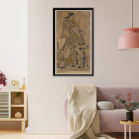 Historic Framed Print, [Japanese Ukiyo-e print] - 1321,  17-7/8" x 21-7/8"