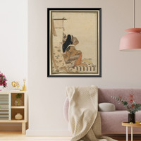 Historic Framed Print, [Japanese Ukiyo-e print] - 1322,  17-7/8" x 21-7/8"