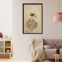 Historic Framed Print, [Japanese Ukiyo-e print] - 1325,  17-7/8" x 21-7/8"