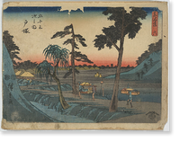 Historic Framed Print, [Japanese Ukiyo-e print] - 1381,  17-7/8" x 21-7/8"