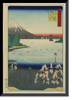 Historic Framed Print, [Japanese Ukiyo-e print] - 1384,  17-7/8" x 21-7/8"