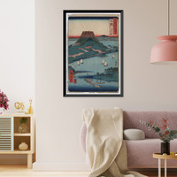 Historic Framed Print, [Japanese Ukiyo-e print] - 1389,  17-7/8" x 21-7/8"