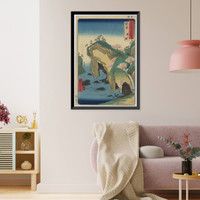 Historic Framed Print, [Japanese Ukiyo-e print] - 1393,  17-7/8" x 21-7/8"