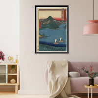 Historic Framed Print, [Japanese Ukiyo-e print] - 1394,  17-7/8" x 21-7/8"