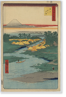 Historic Framed Print, [Japanese Ukiyo-e print] - 1411,  17-7/8" x 21-7/8"