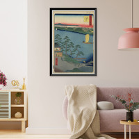 Historic Framed Print, [Japanese Ukiyo-e print] - 1412,  17-7/8" x 21-7/8"